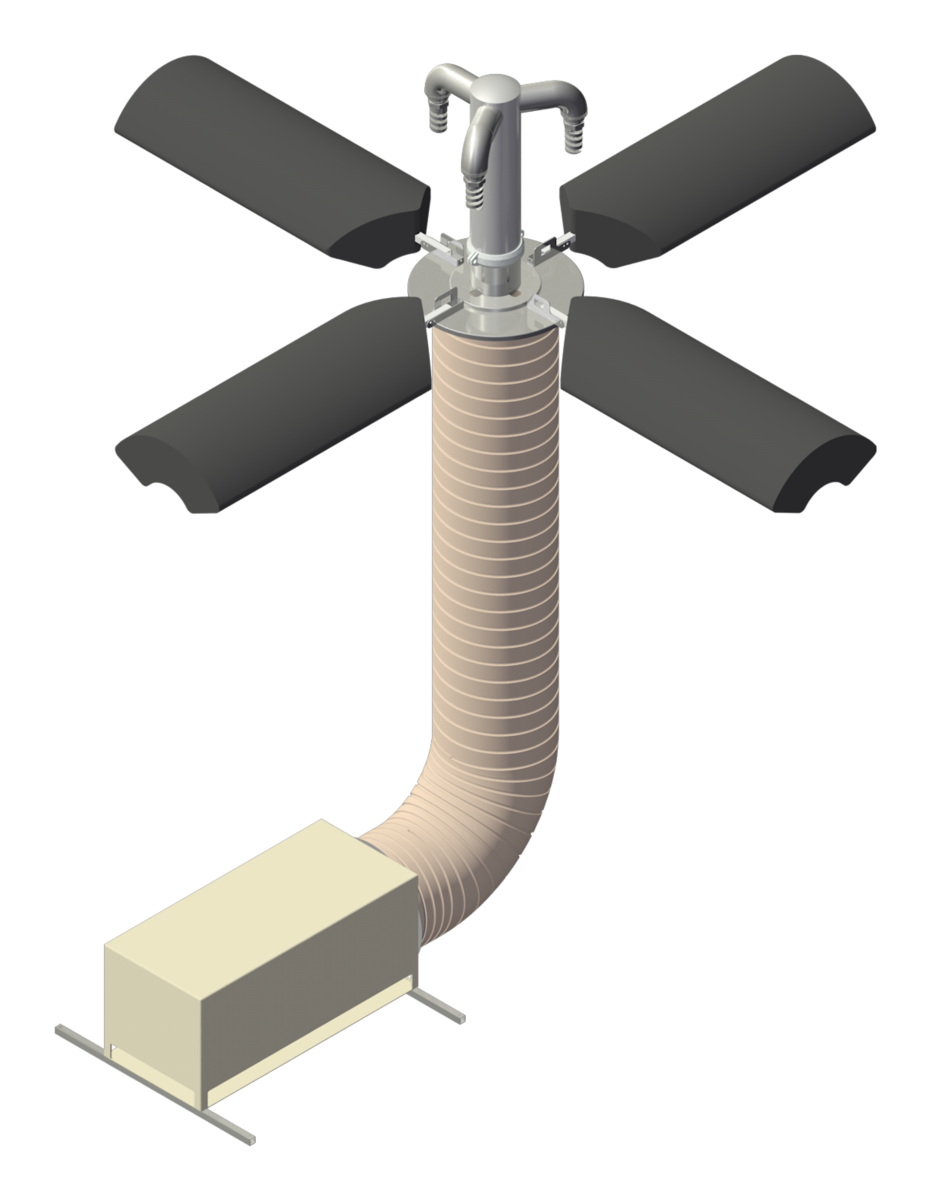 an image drawing of a GridBee® SN Series THM Removal Spray System