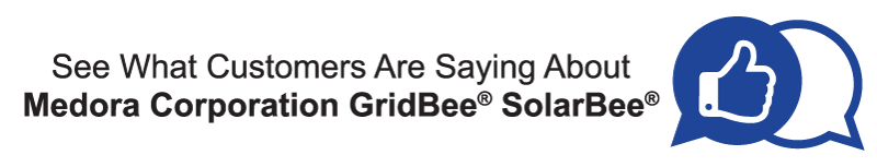button to ho to Medora Corporation GRidBee® SolarBee® Happy Customers Review page