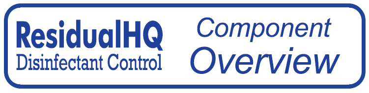 button for ResidualHQ Disinfectant Control Systems Component Overview