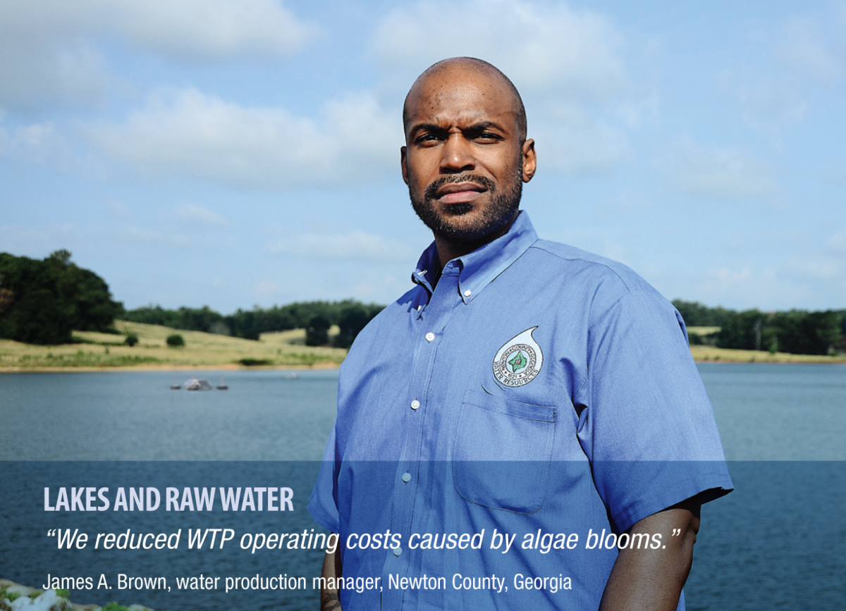 James A. Brown water production manager "We reduced WTP operating costs caused by algae blooms."